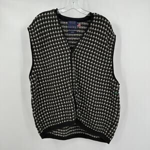 Old‎ Glory Mens Grandpa Sweater Vest Size L Vintage Academia Preppy